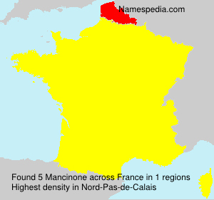 Surname Mancinone in France