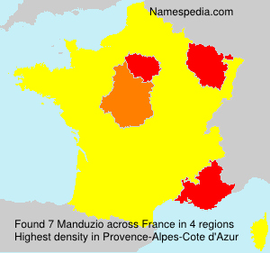 Surname Manduzio in France
