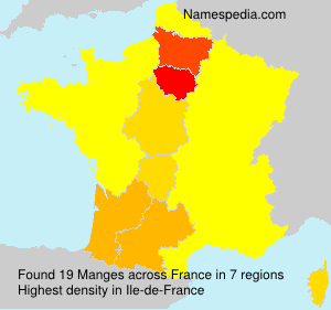 Surname Manges in France