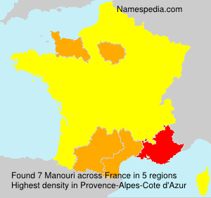 Surname Manouri in France