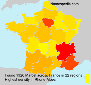 Surname Marcel in France