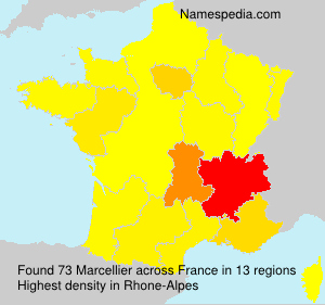 Surname Marcellier in France