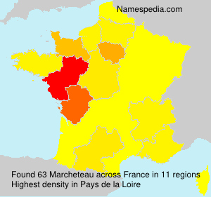Surname Marcheteau in France