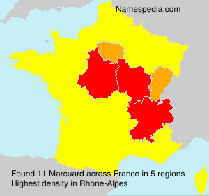 Surname Marcuard in France