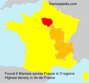 Surname Maresia in France