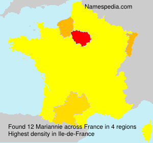 Surname Mariannie in France