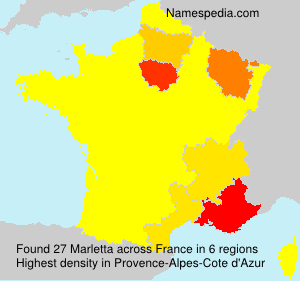 Surname Marletta in France