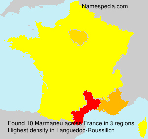 Surname Marmaneu in France