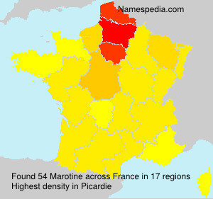 Surname Marotine in France