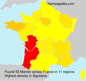 Surname Marrier in France