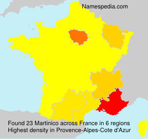 Surname Martinico in France