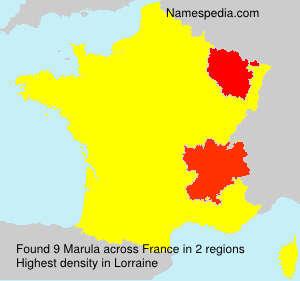 Surname Marula in France