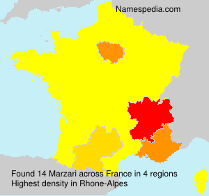 Surname Marzari in France