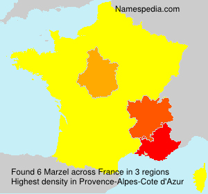Surname Marzel in France