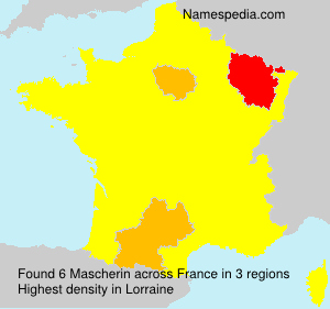 Surname Mascherin in France