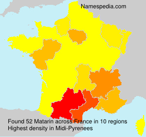 Surname Matarin in France