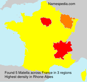 Surname Matella in France
