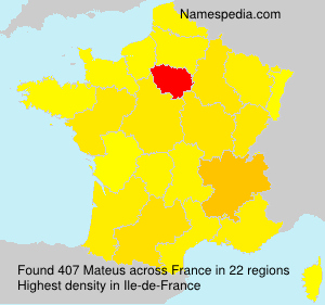 Surname Mateus in France