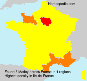 Surname Matley in France