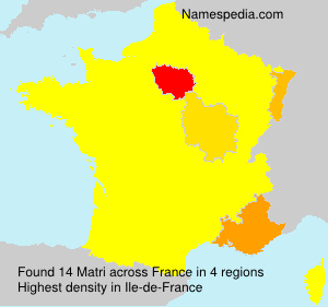 Surname Matri in France