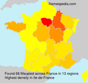 Surname Maupied in France