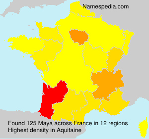 Surname Maya in France