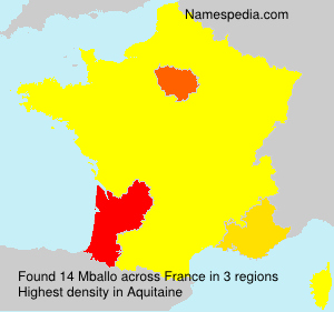 Surname Mballo in France