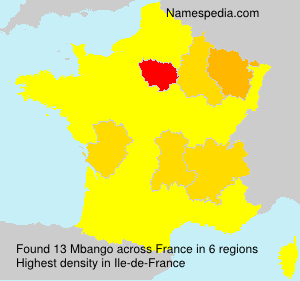 Surname Mbango in France