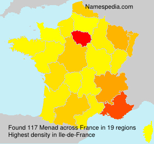 Surname Menad in France