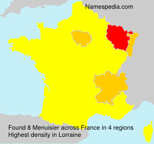 Surname Menuisier in France