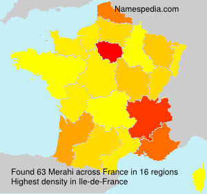 Surname Merahi in France