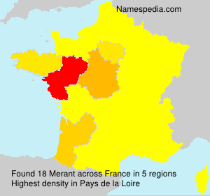 Surname Merant in France