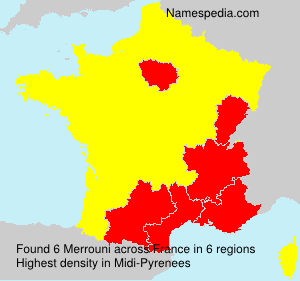 Surname Merrouni in France