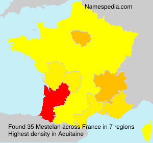 Surname Mestelan in France