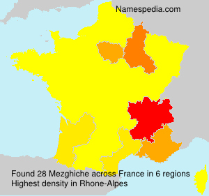 Surname Mezghiche in France
