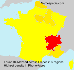 Surname Meznad in France