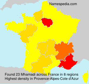 Surname Mhamadi in France