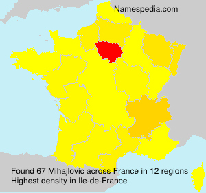 Surname Mihajlovic in France