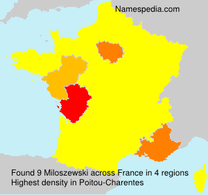 Surname Miloszewski in France