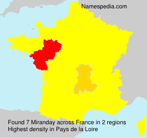 Surname Miranday in France