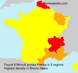 Surname Miroult in France