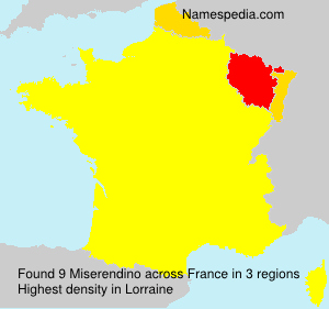 Surname Miserendino in France
