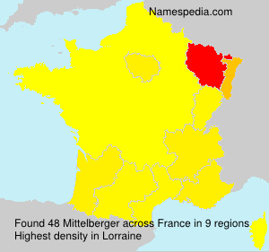 Surname Mittelberger in France