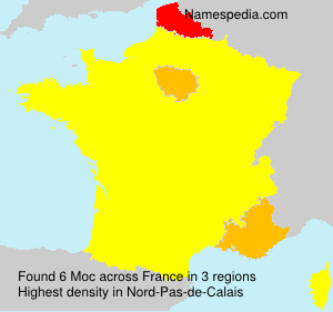 Surname Moc in France