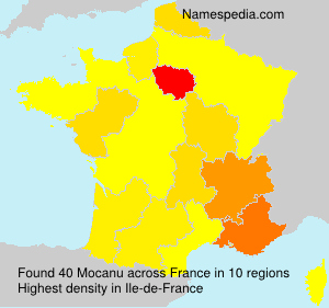 Surname Mocanu in France