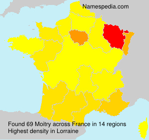 Surname Moitry in France