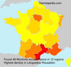 Surname Monforte in France