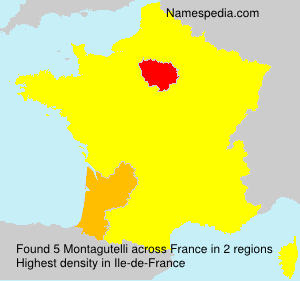 Surname Montagutelli in France