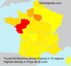 Surname Morenne in France