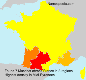 Surname Moschet in France